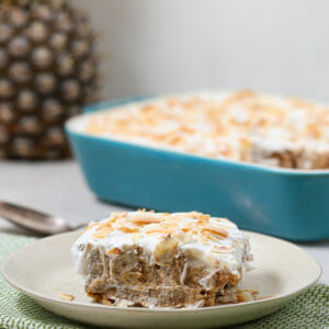 Dairy Free Pineapple Coconut Tres Leches Cake