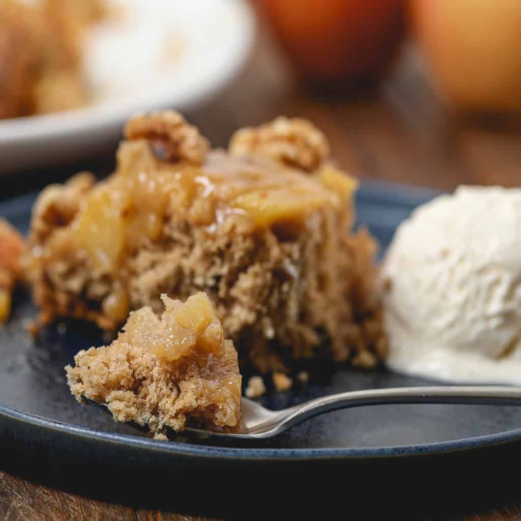 Gluten Free Caramel Apple Upside Down Cake