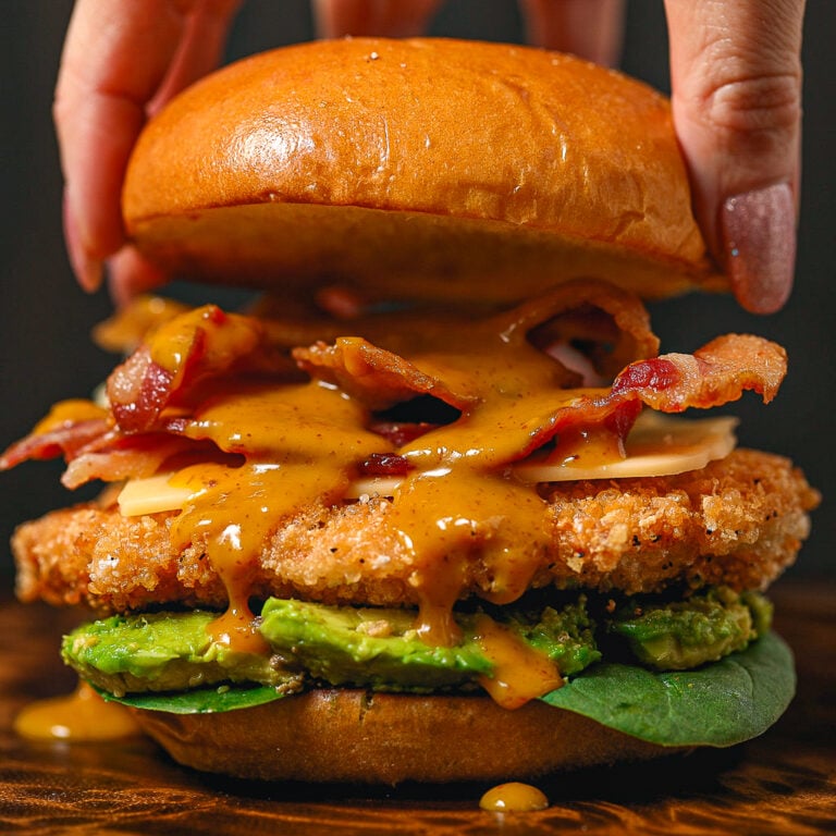Pretzel Crusted Honey Mustard Chicken Sandwich