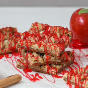Gluten Free Festive Candied Apple Pie Bars