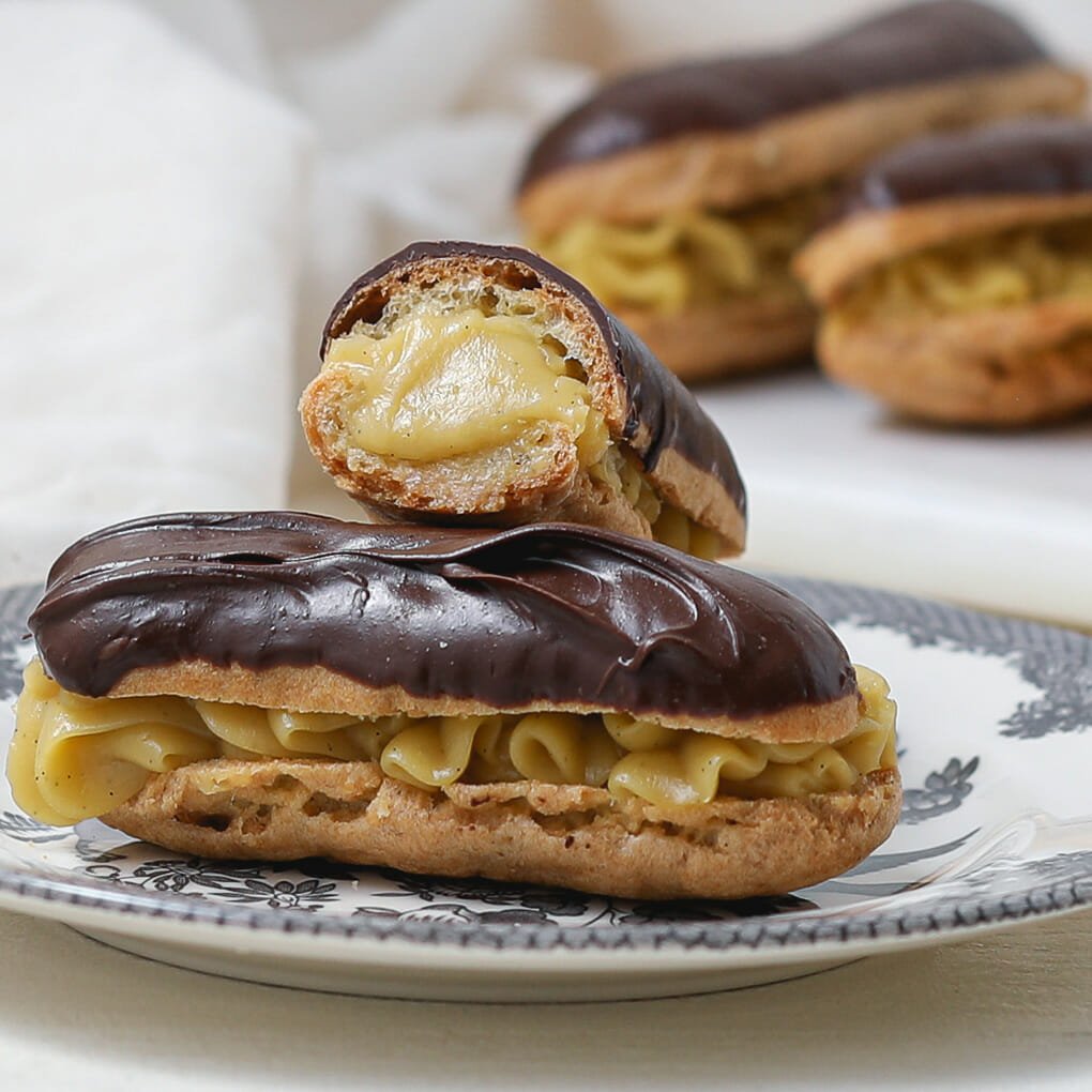 Gluten Free Eclairs with Dairy Free Pastry Cream