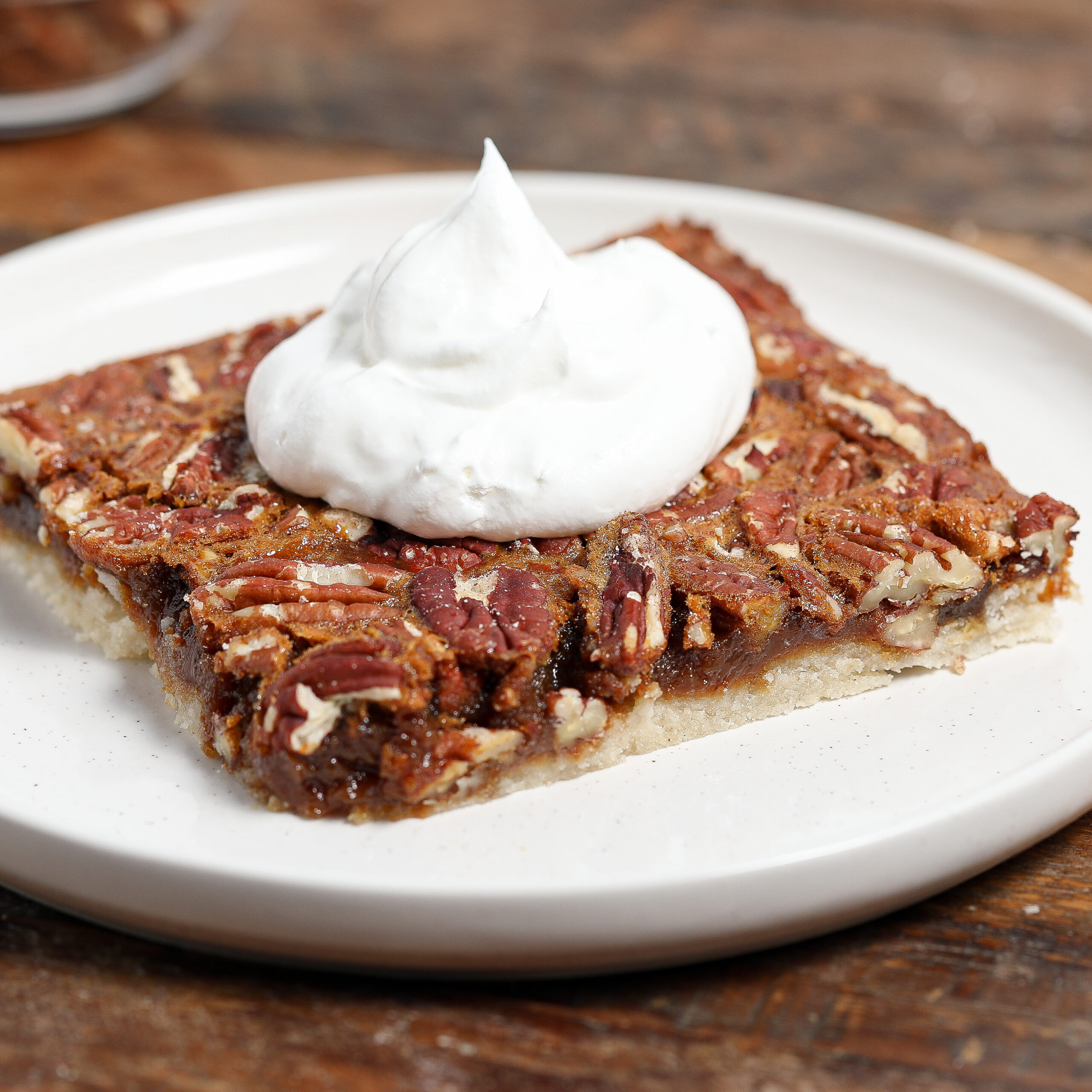 Gluten Free Pecan Pie Bars with Date Syrup