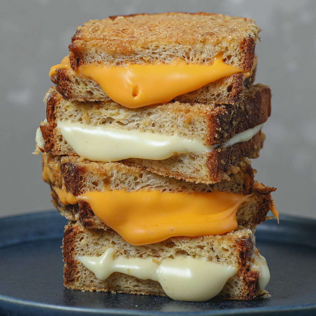 gluten free pork panko crusted grilled cheese
