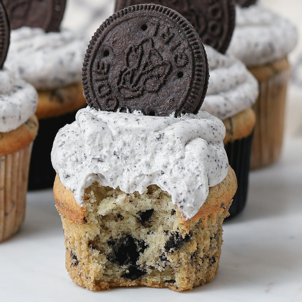 Gluten and Dairy Free Cookies and Cream Cupcakes