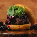 Gluten Free Blackberry Balsamic Lamb Burgers