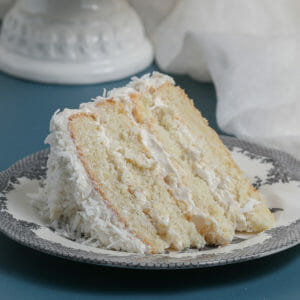 Gluten Free Coconut Cake with Toasted Coconut Frosting