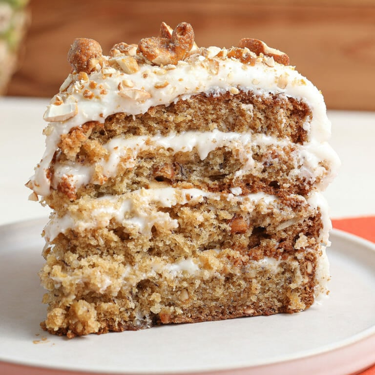 Gluten and Dairy Free Hummingbird Cake with Cashews