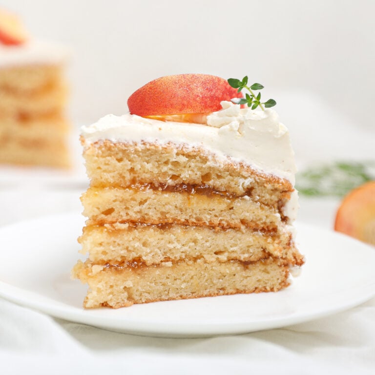 Peaches and Cream Cake 