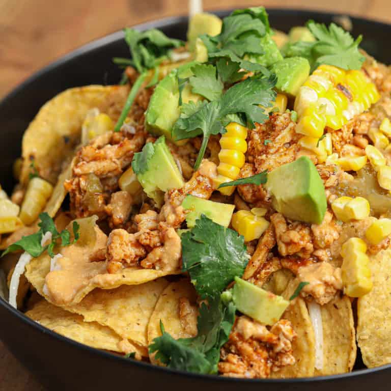 Chicken Enchilada Nachos