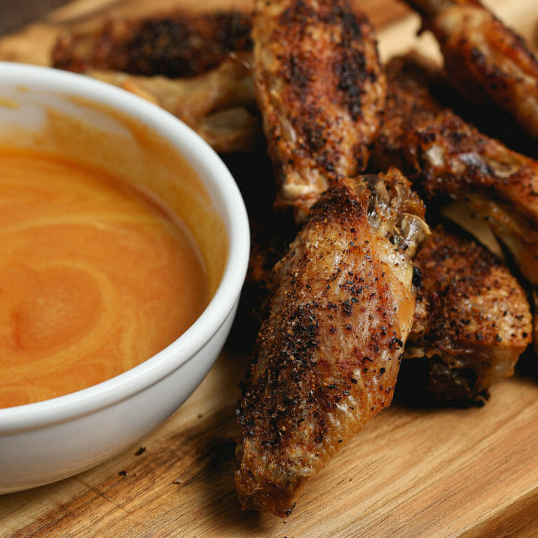 Gluten Free Baked Chicken Wings with Golden Sauce