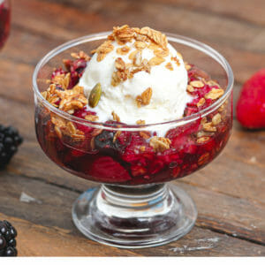 Gluten and Dairy Free Berry Crisp with Granola