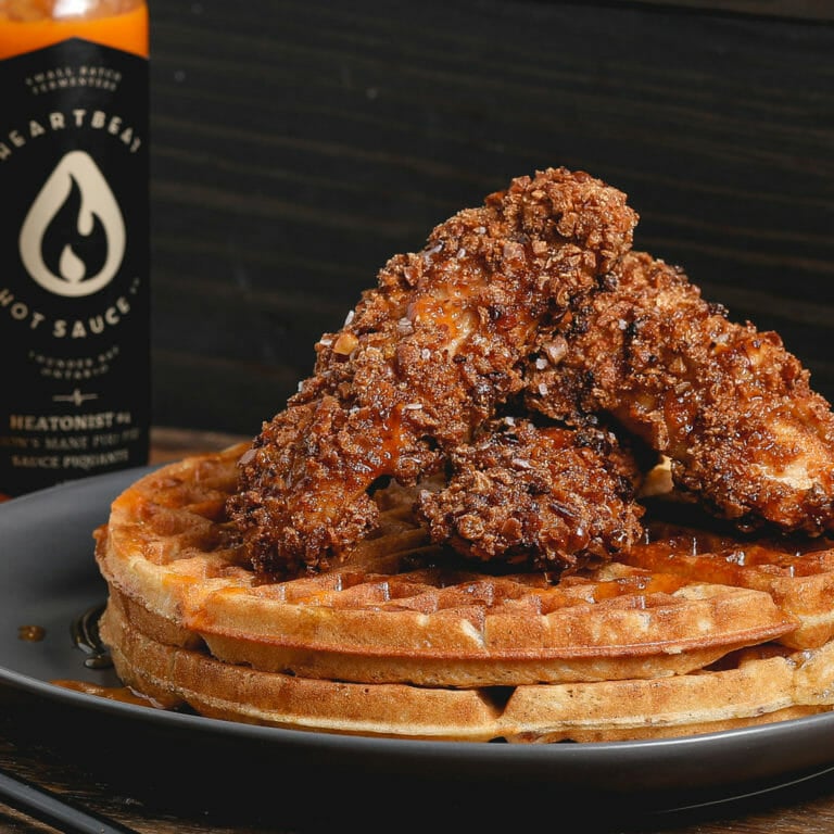Sweet n Spicy Chicken and Waffles