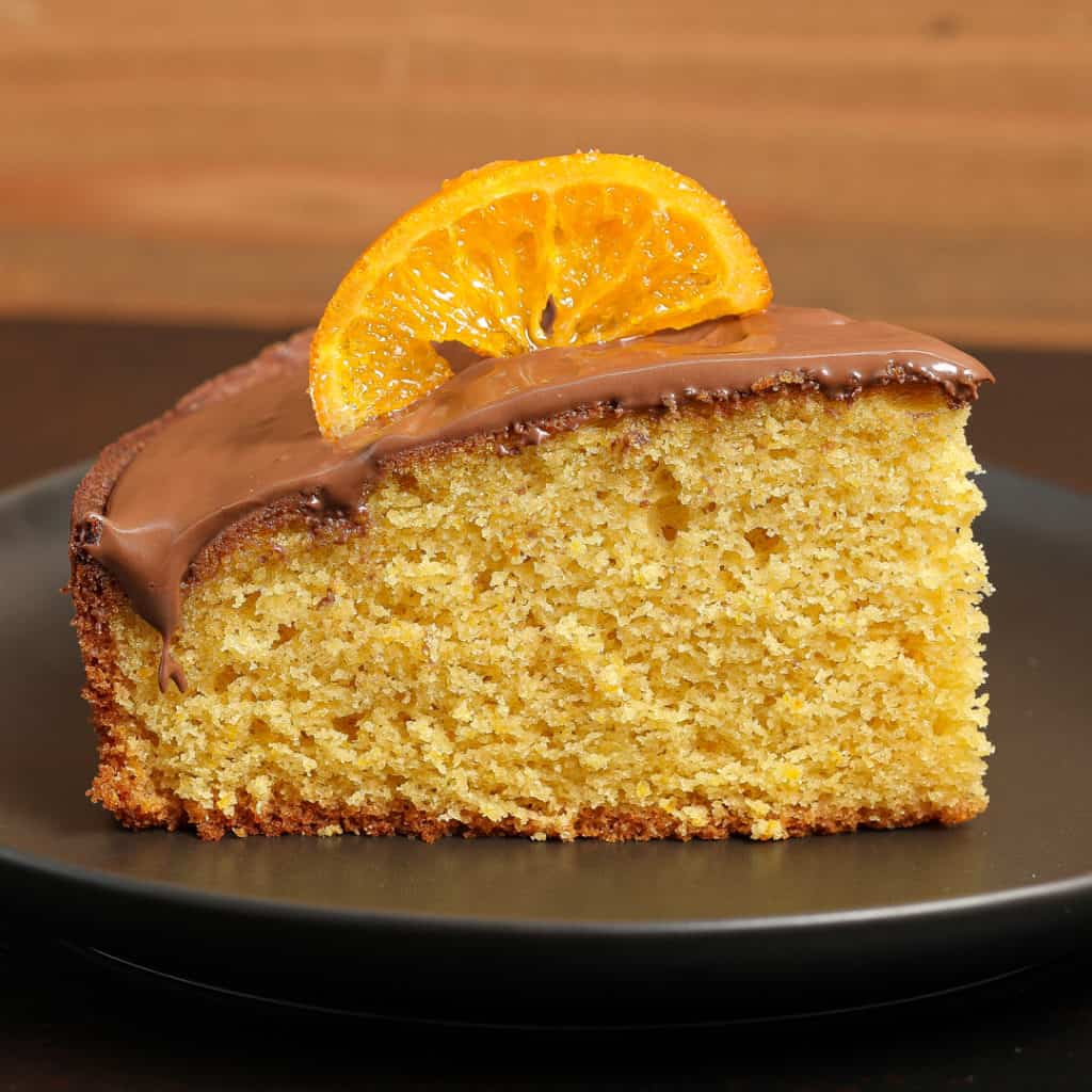 Gluten Free Orange Cake with Chocolate Hazelnut Frosting