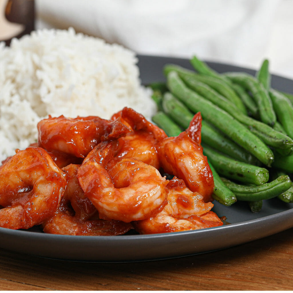 Easy Gluten and Dairy Free Barbecue Glazed Shrimp