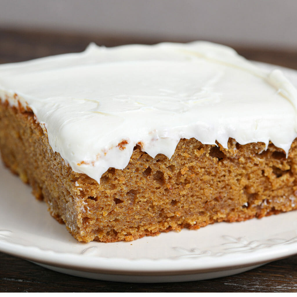 Gluten and Dairy Free Pumpkin Cake with Cream Cheese Frosting