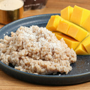 Dairy and Gluten Free Sticky Rice with Mango