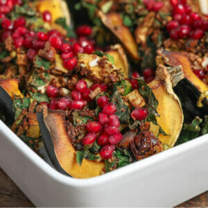 Acorn Squash with Gluten Free Moroccan Stuffing