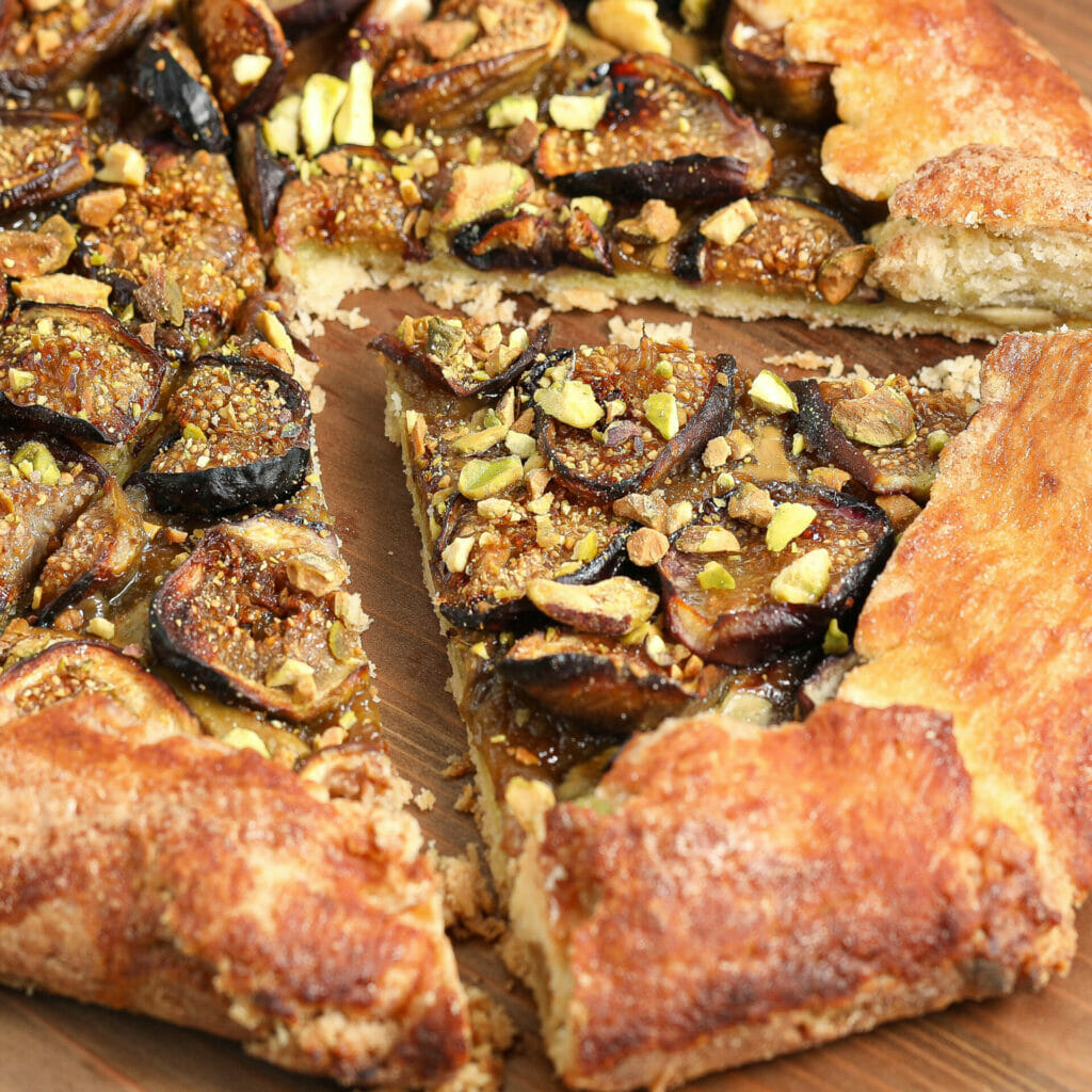Gluten and Dairy Free Fig Pistachio Galette 