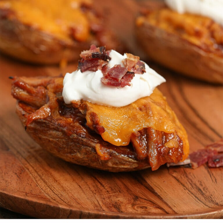 Pulled Pork Potato Skins