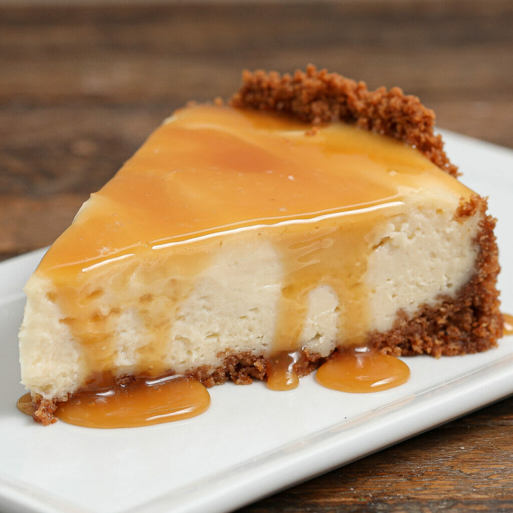 Dairy and Gluten Free Salted Caramel Cheesecake