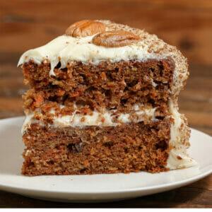 Gluten Free Carrot Cake with Dairy Free Cream Cheese Frosting