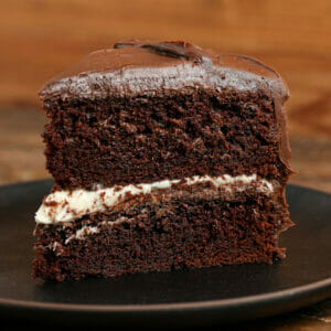 Chocolate Cake with Chocolate and Vanilla Frosting