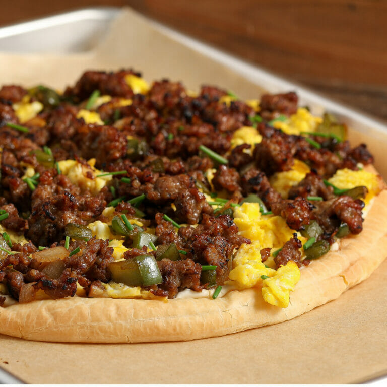 Easy Sausage Breakfast Pizza