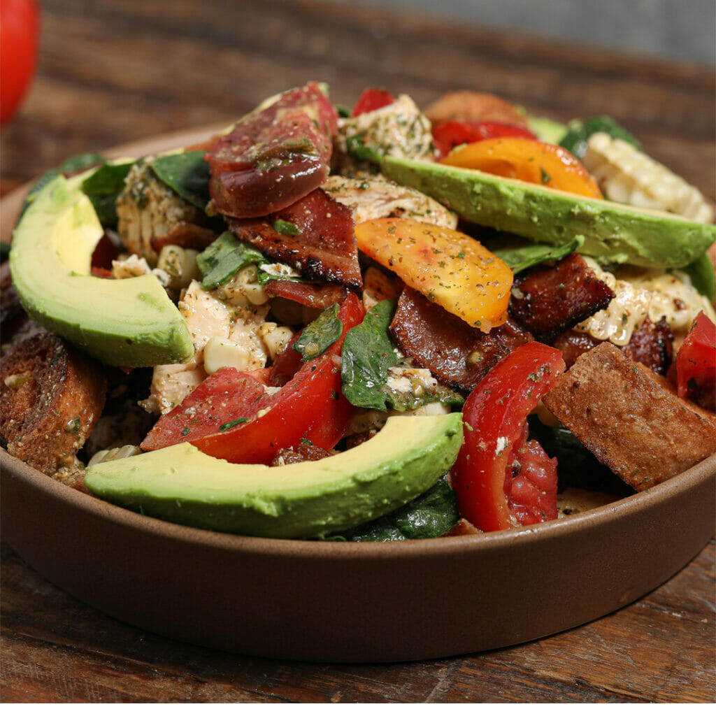 BLT Salad with Corn and Avocado