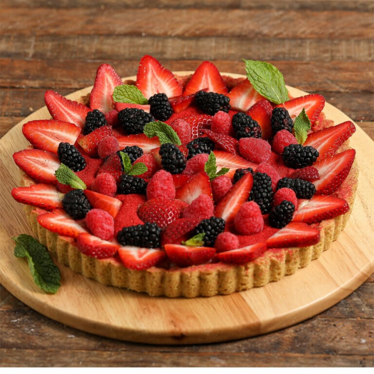 Pistachio Cream Fruit Tart