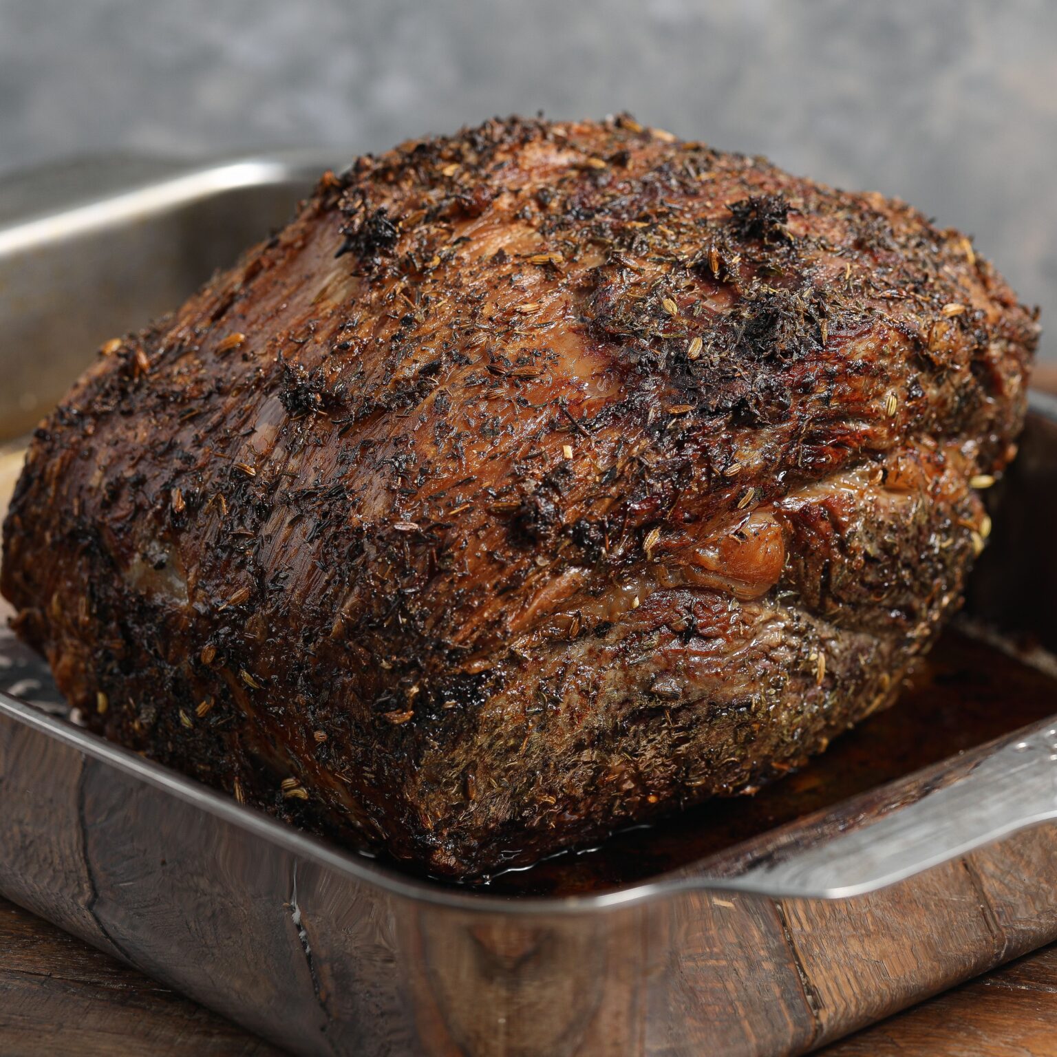 Prime Rib with Roasted Garlic Parmesan Cream Sauce - The Salty Cooker ...