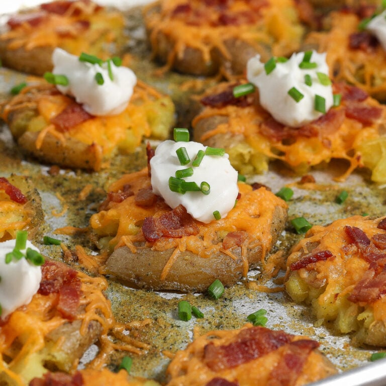 Loaded Smashed Potatoes