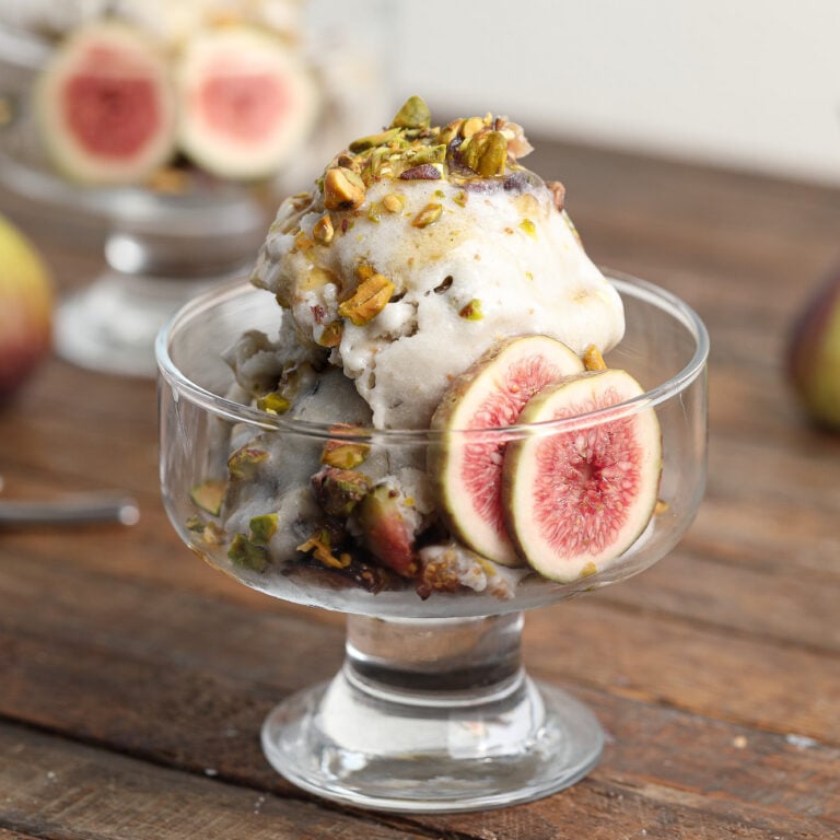 Honey Fig Pistachio Ice Cream