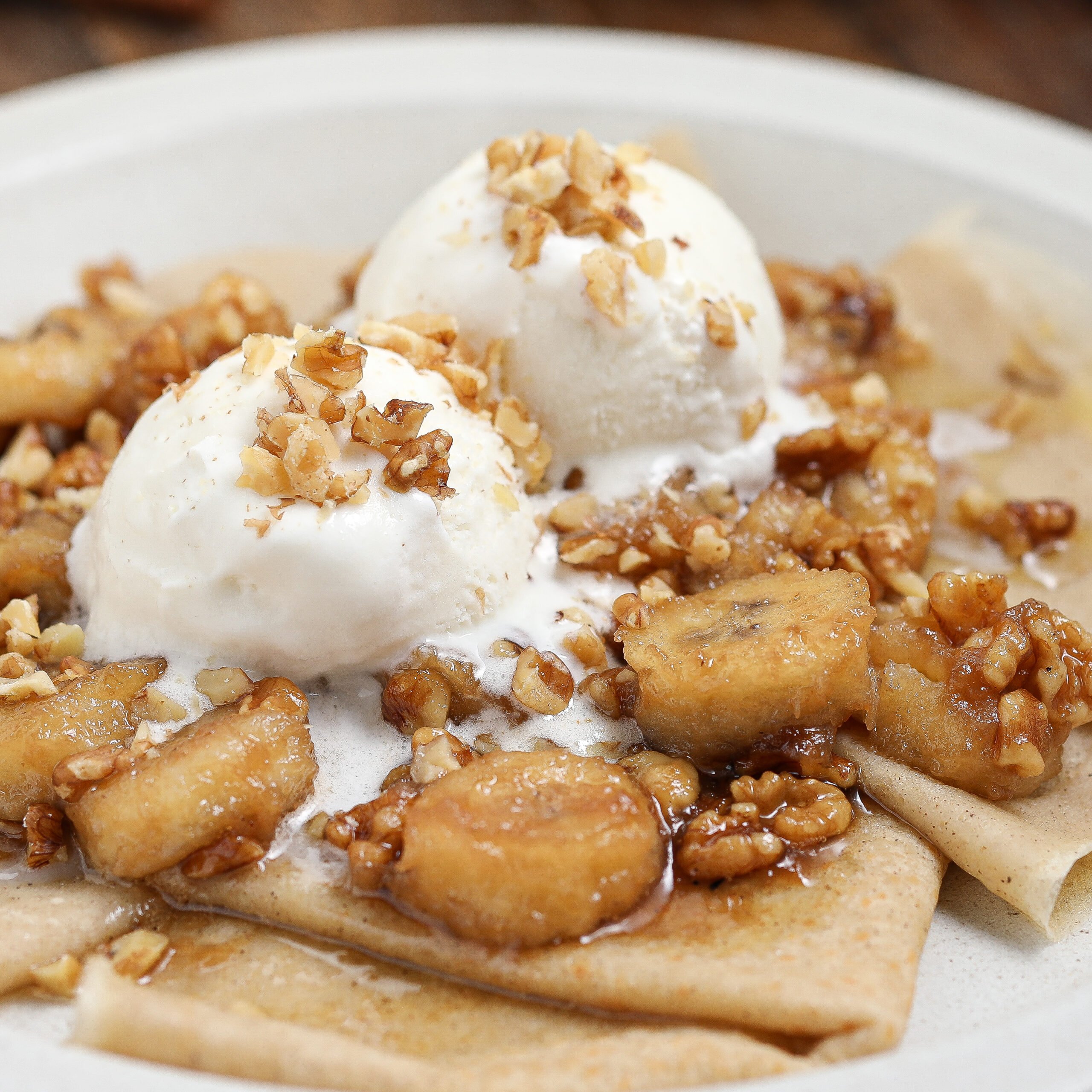 Bananas Foster Crepes