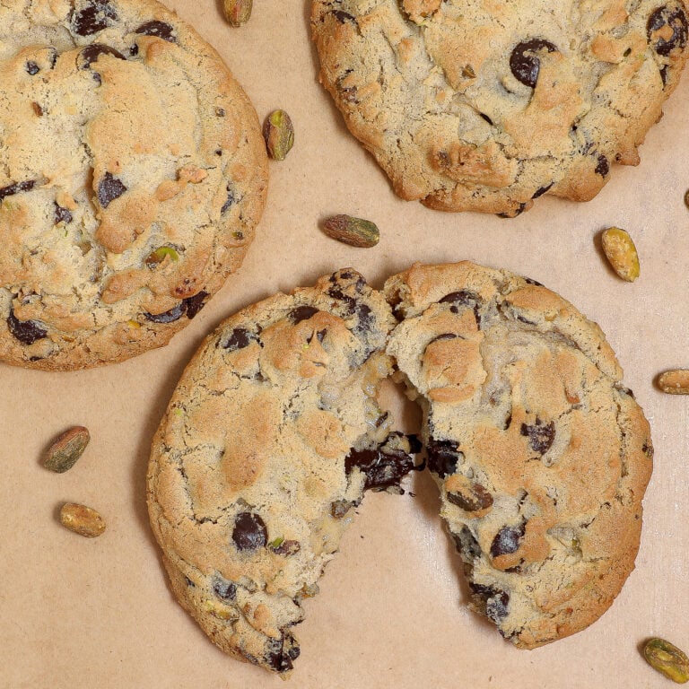 Chocolate Chip Pistachio Cookies