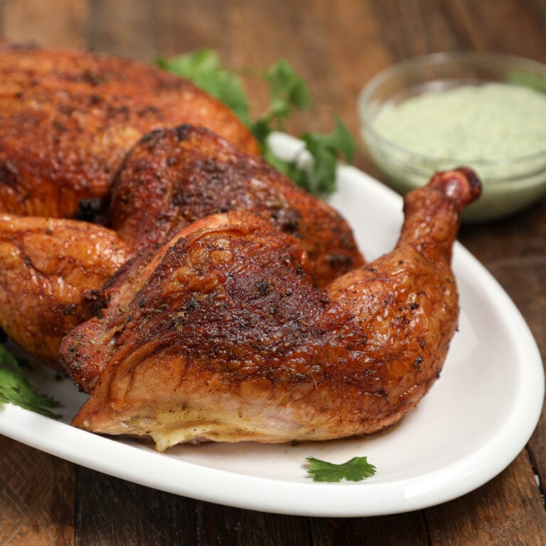 Peruvian Chicken with Green Sauce