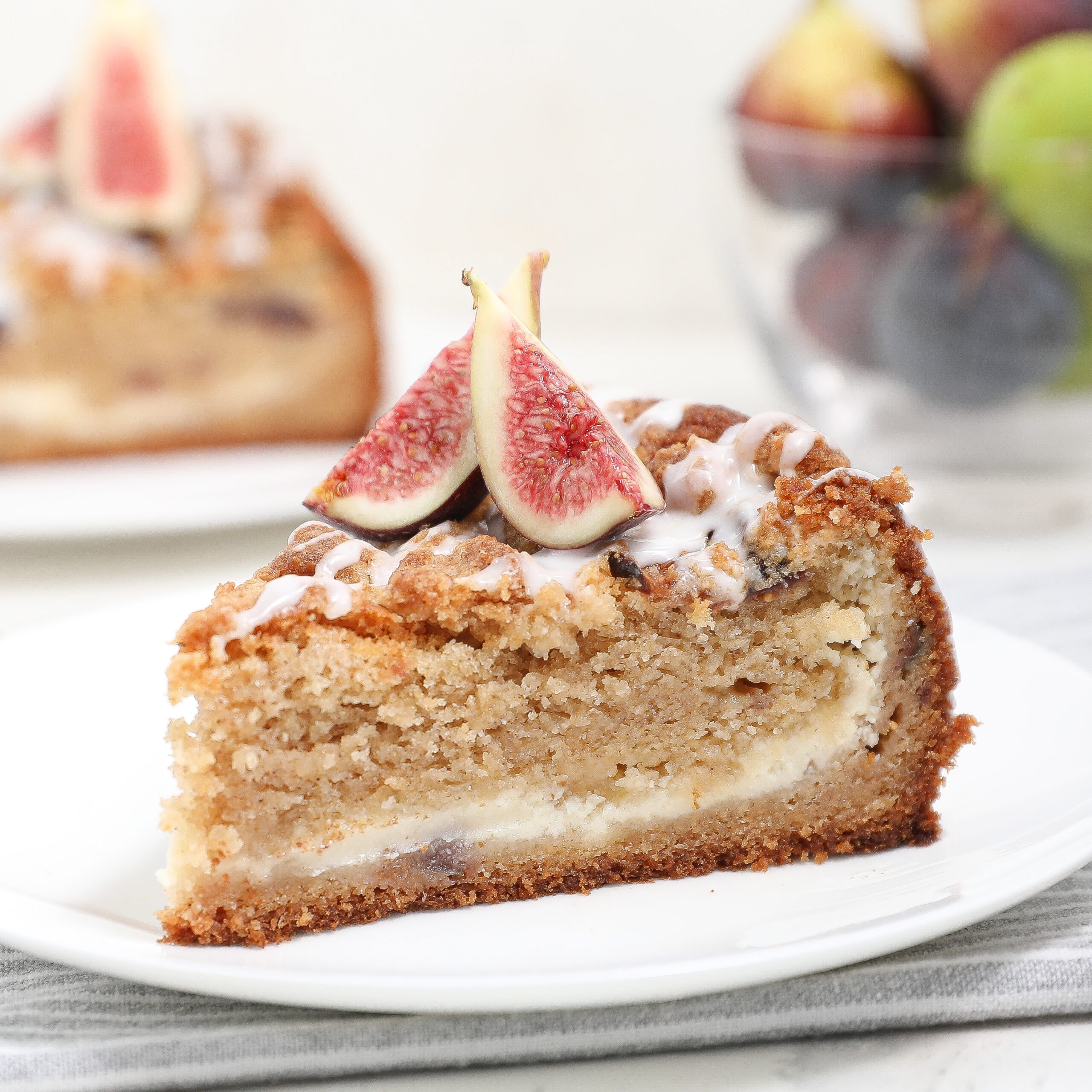 Fig Coffee Cake with Cream Cheese