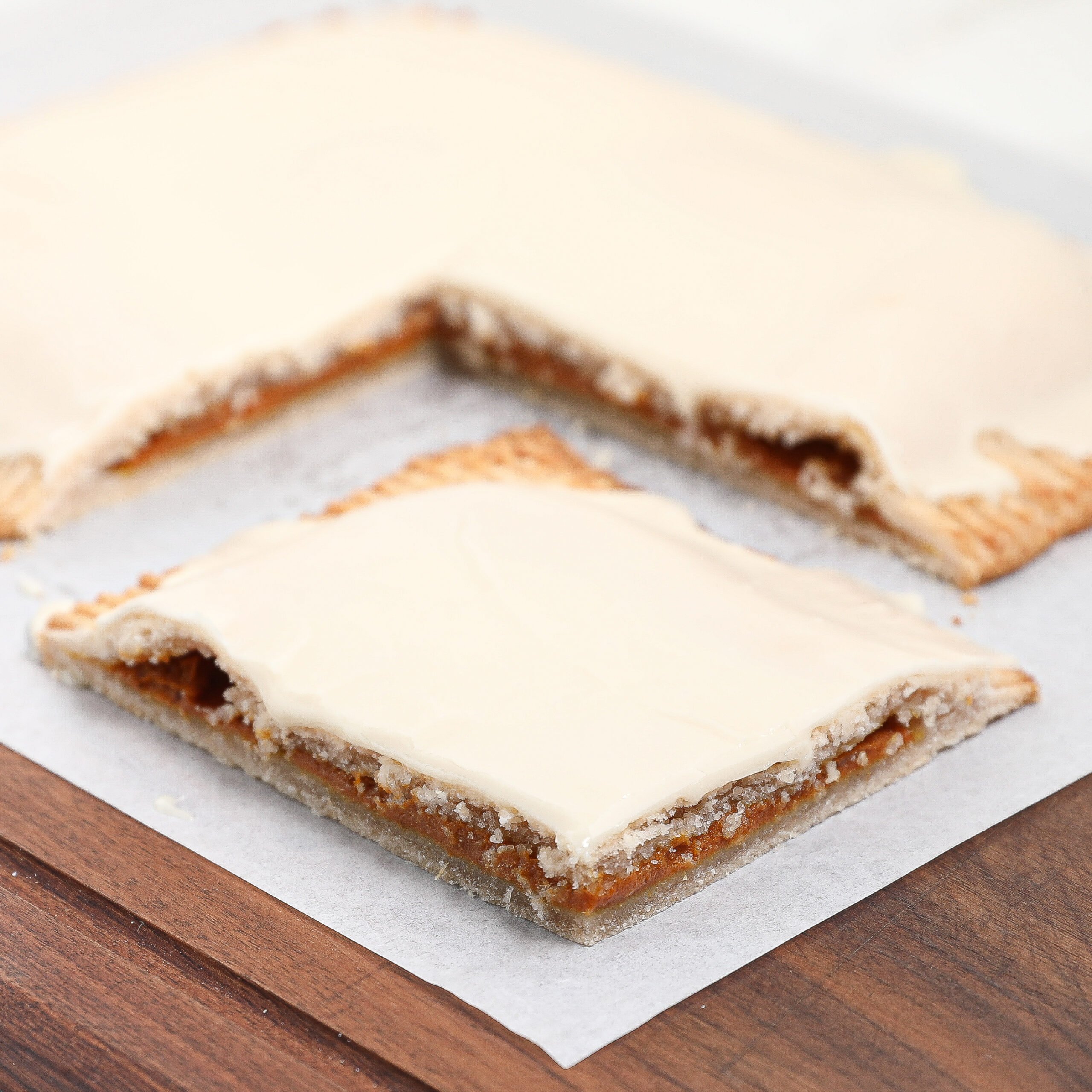 Pumpkin Pie Pop Tart with Maple Glaze