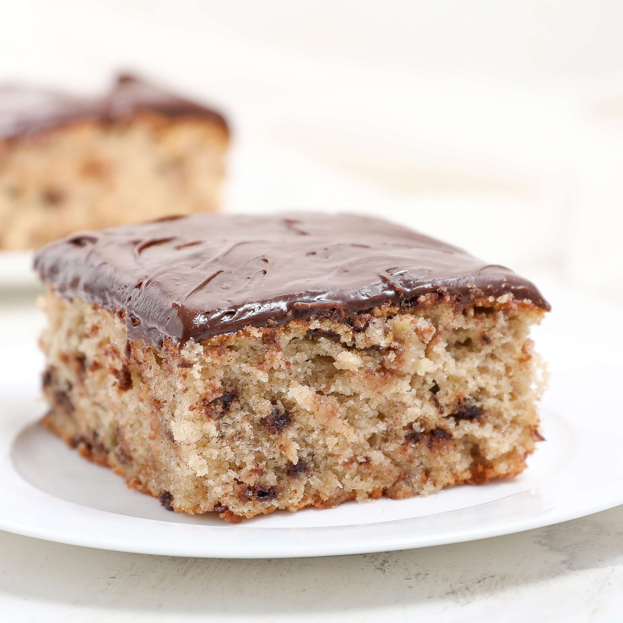 Banana Chocolate Chip Snack Cake