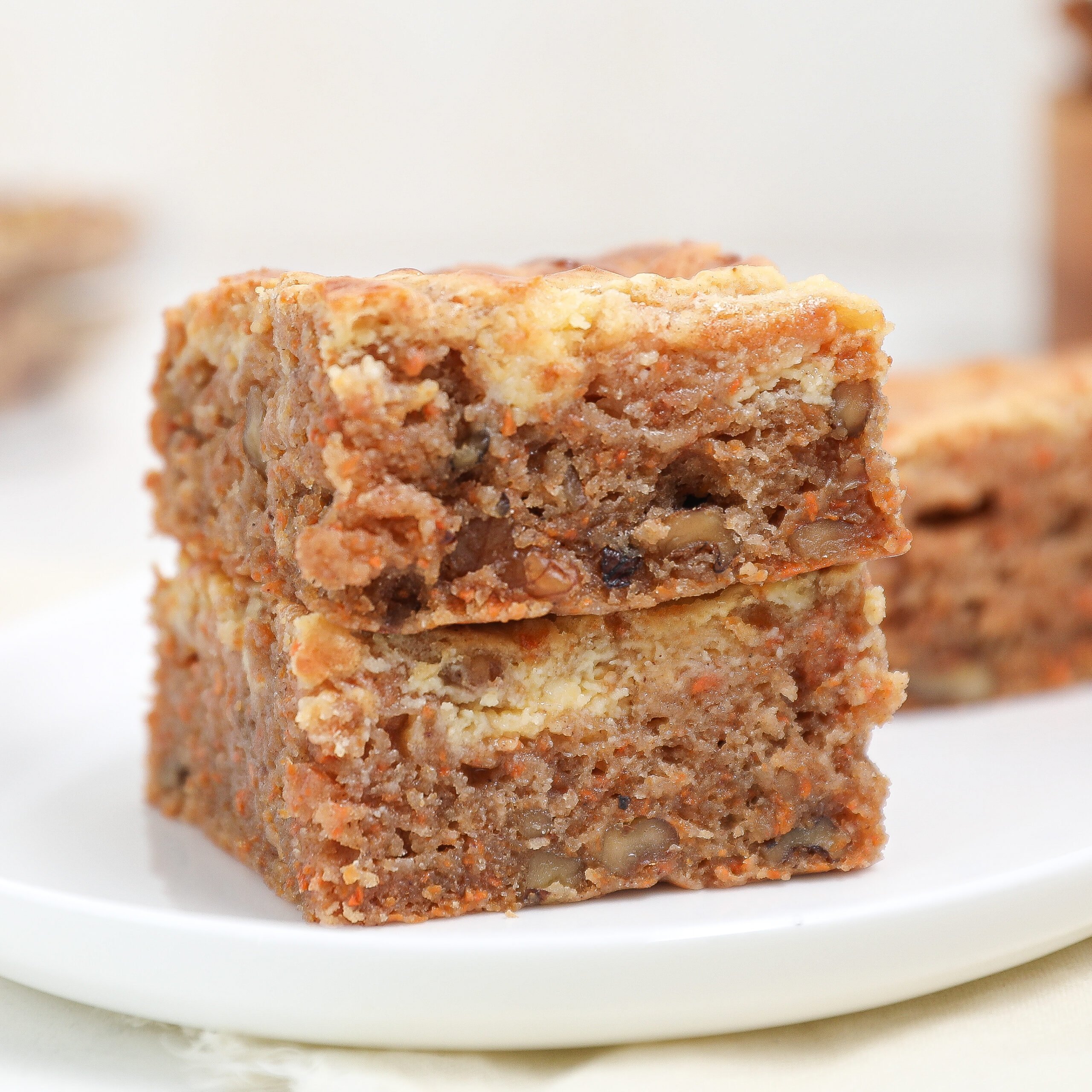 Carrot Cake Brownie Bars
