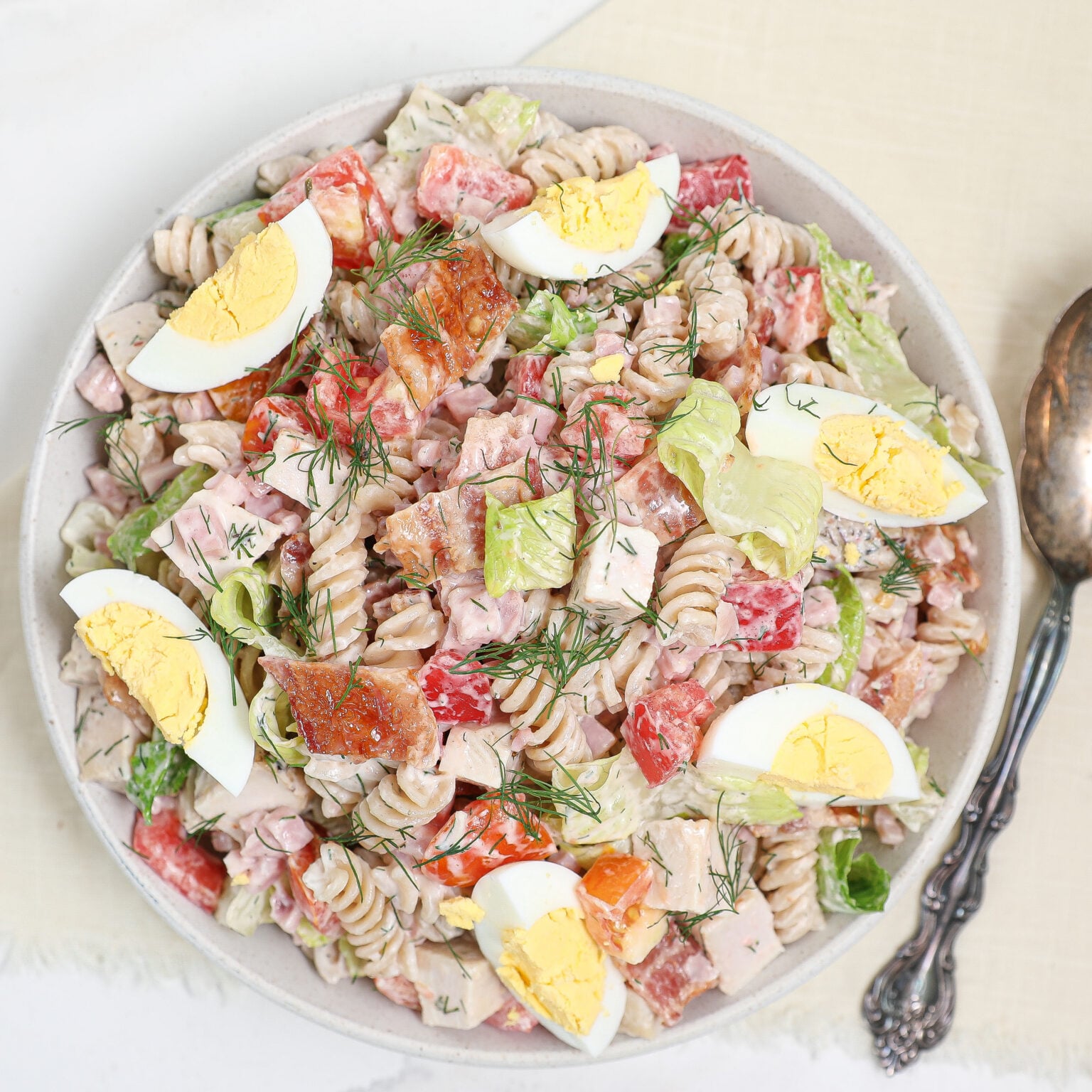 Quick and Easy Cobb Pasta Salad - The Salty Cooker – Flavorful, Simple ...