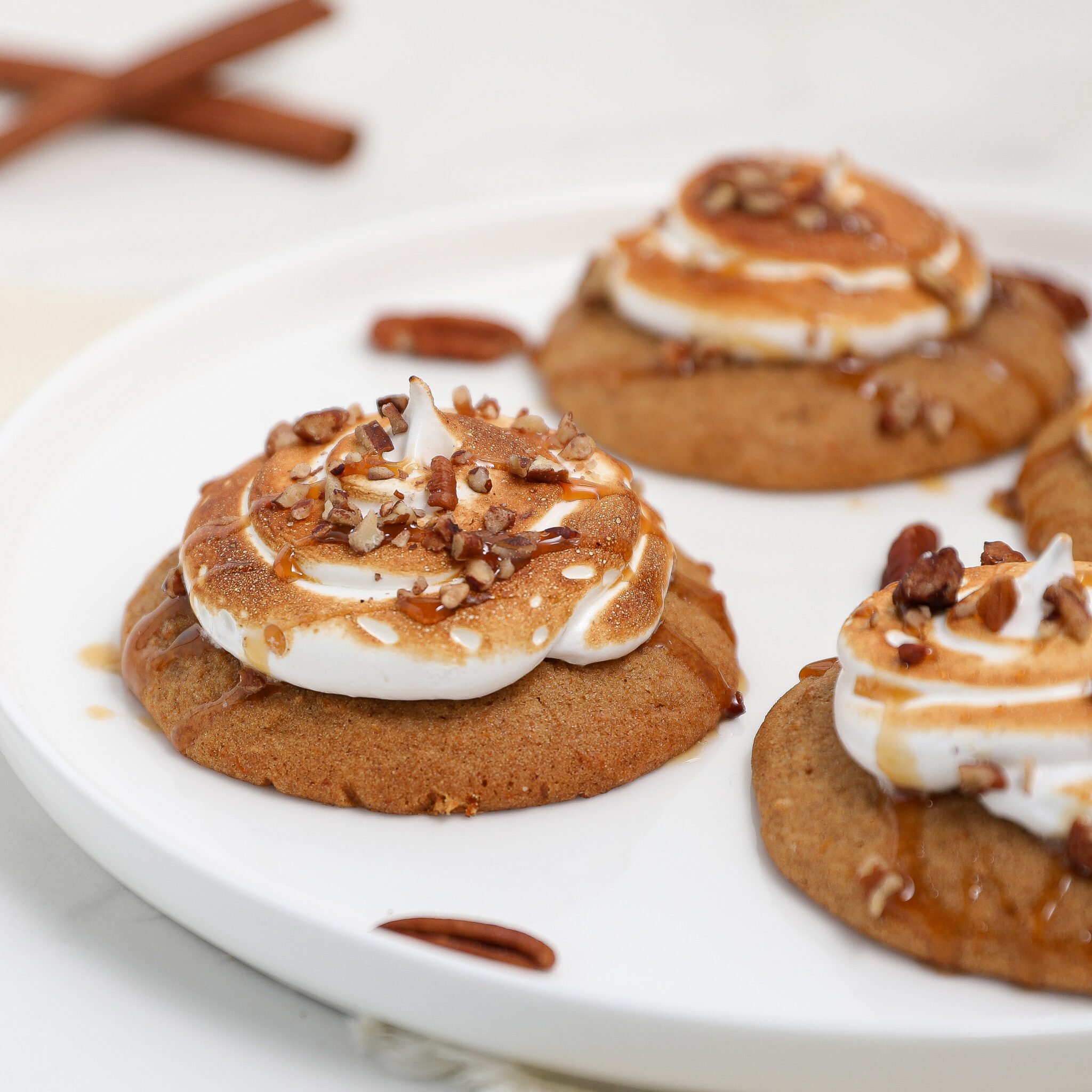 Sweet Potato Cookies with Toasted Marshmallow The Salty Cooker