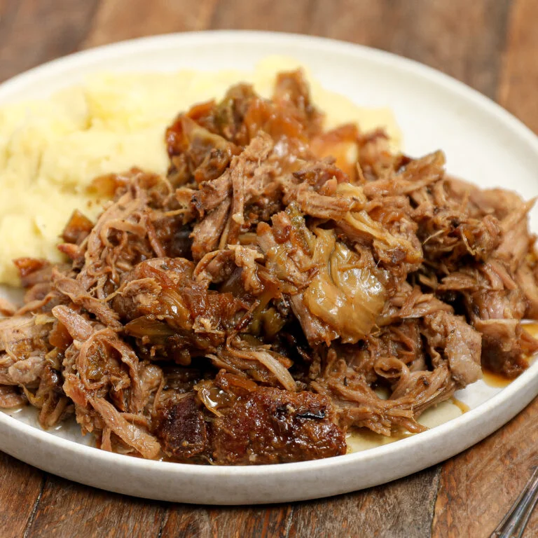 Apple Cider Roasted Pork Roast with Cabbage