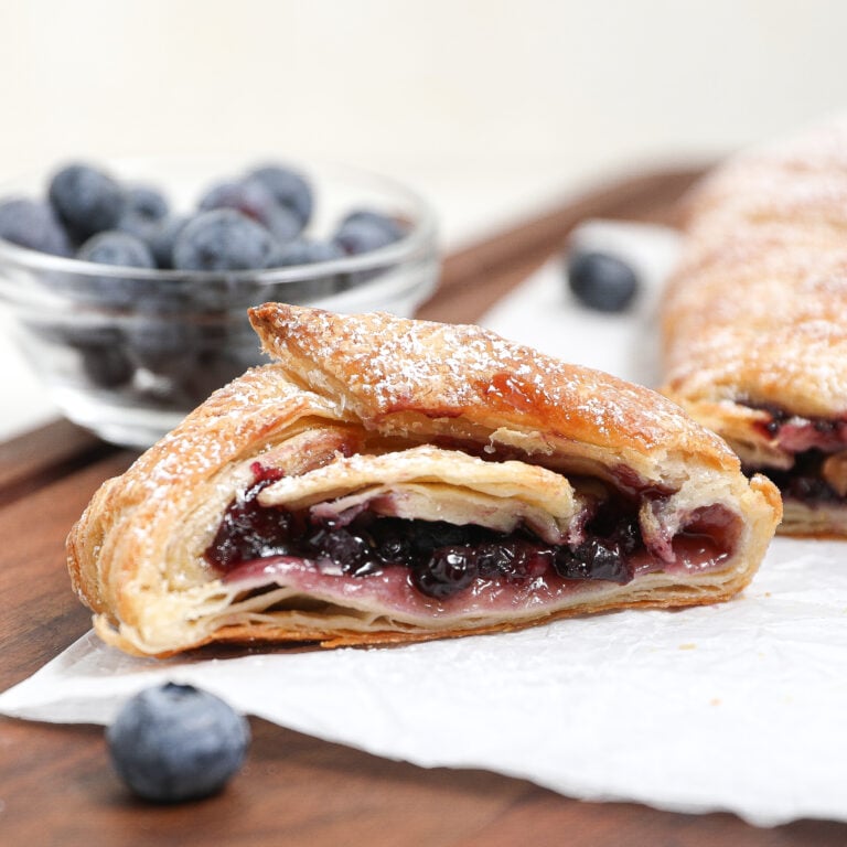 Puff Pastry Blueberry Braid