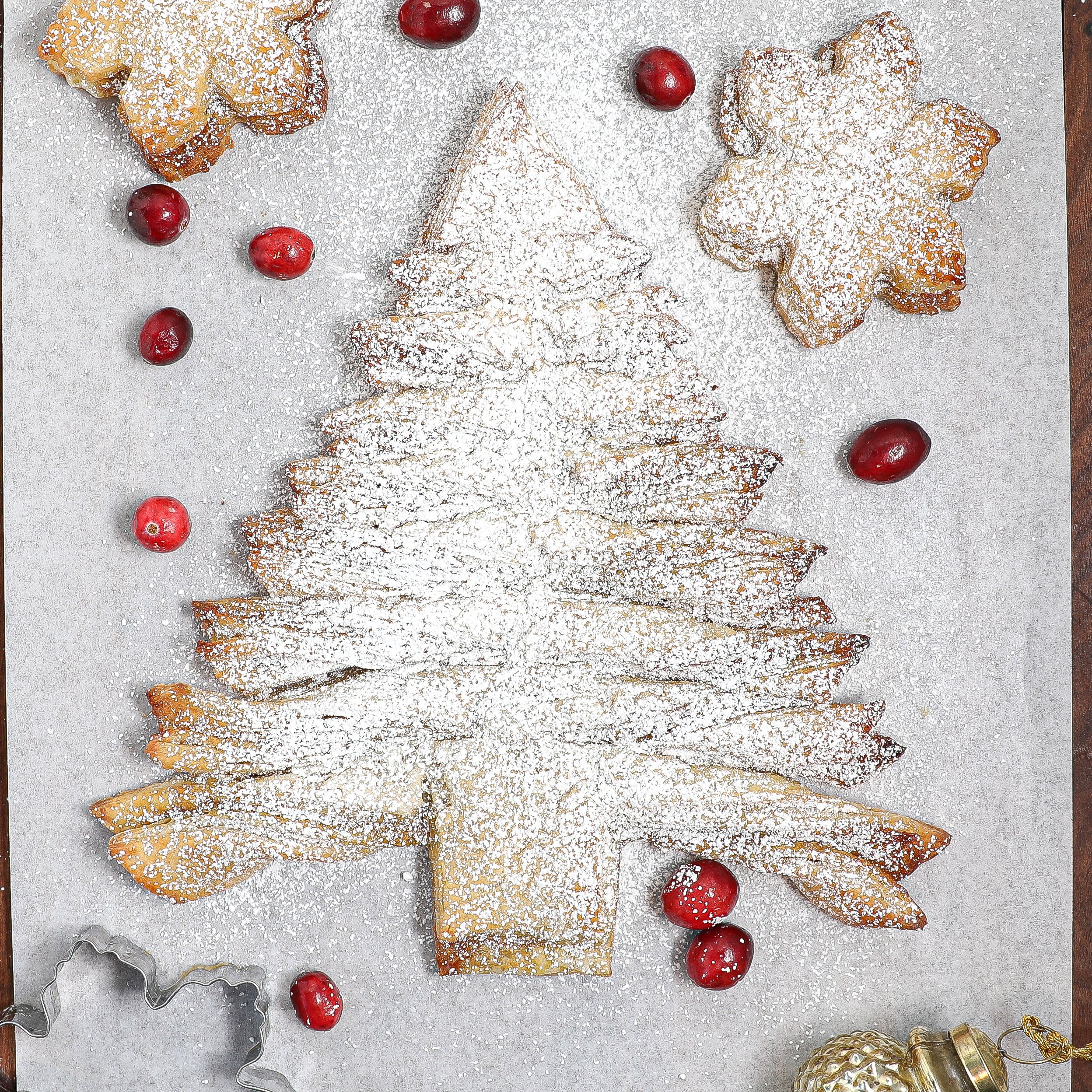Pistachio Puff Pastry Christmas Tree