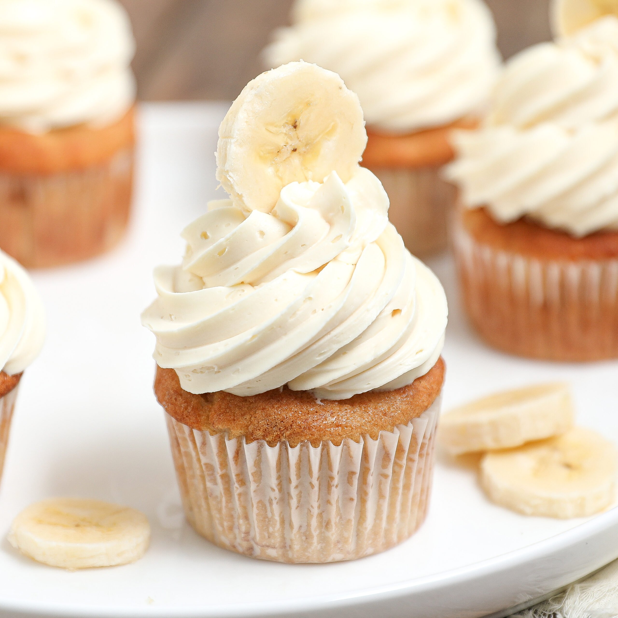 Banana Cupcakes with Cream Cheese Frosting