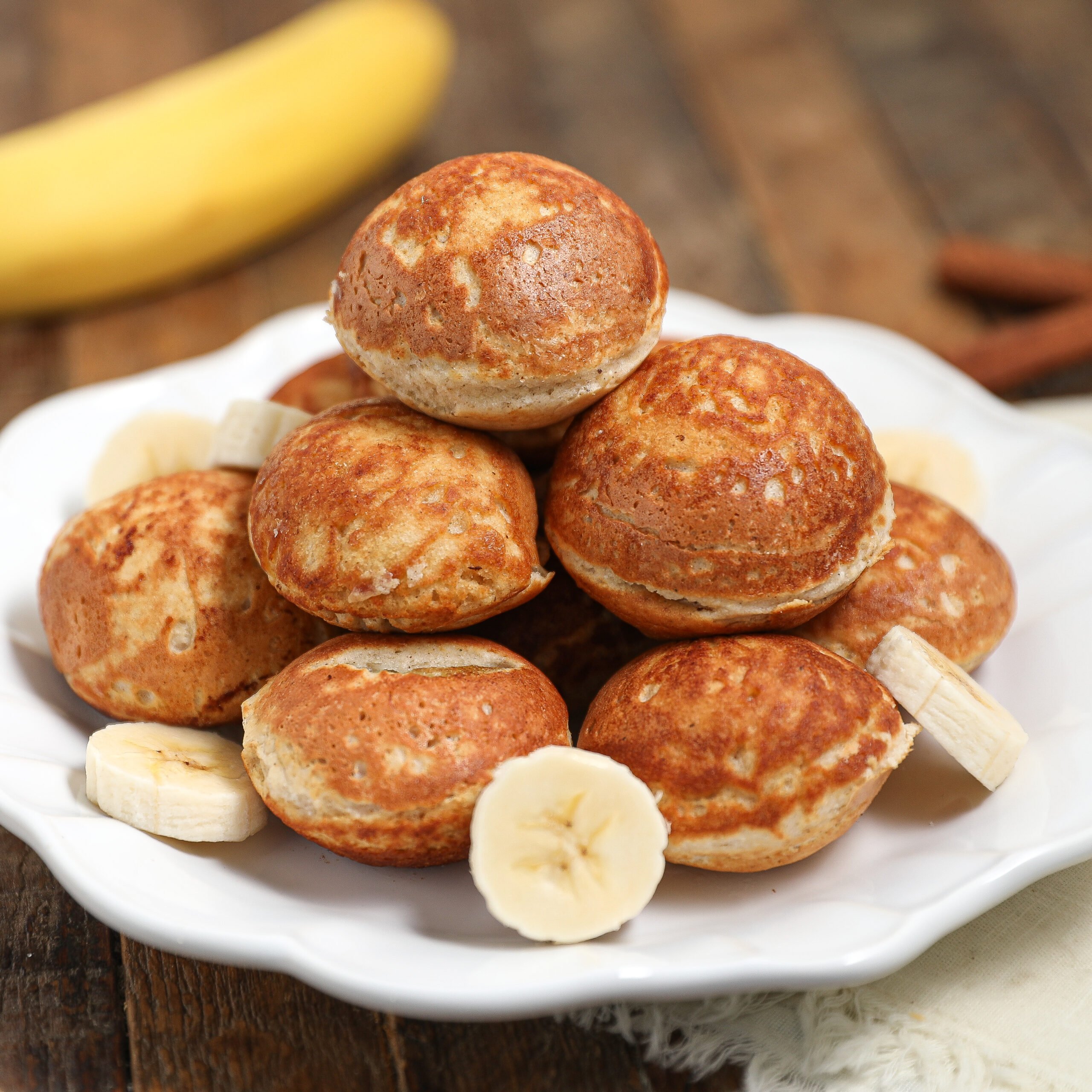 Banana Aebleskiver Danish Pancakes