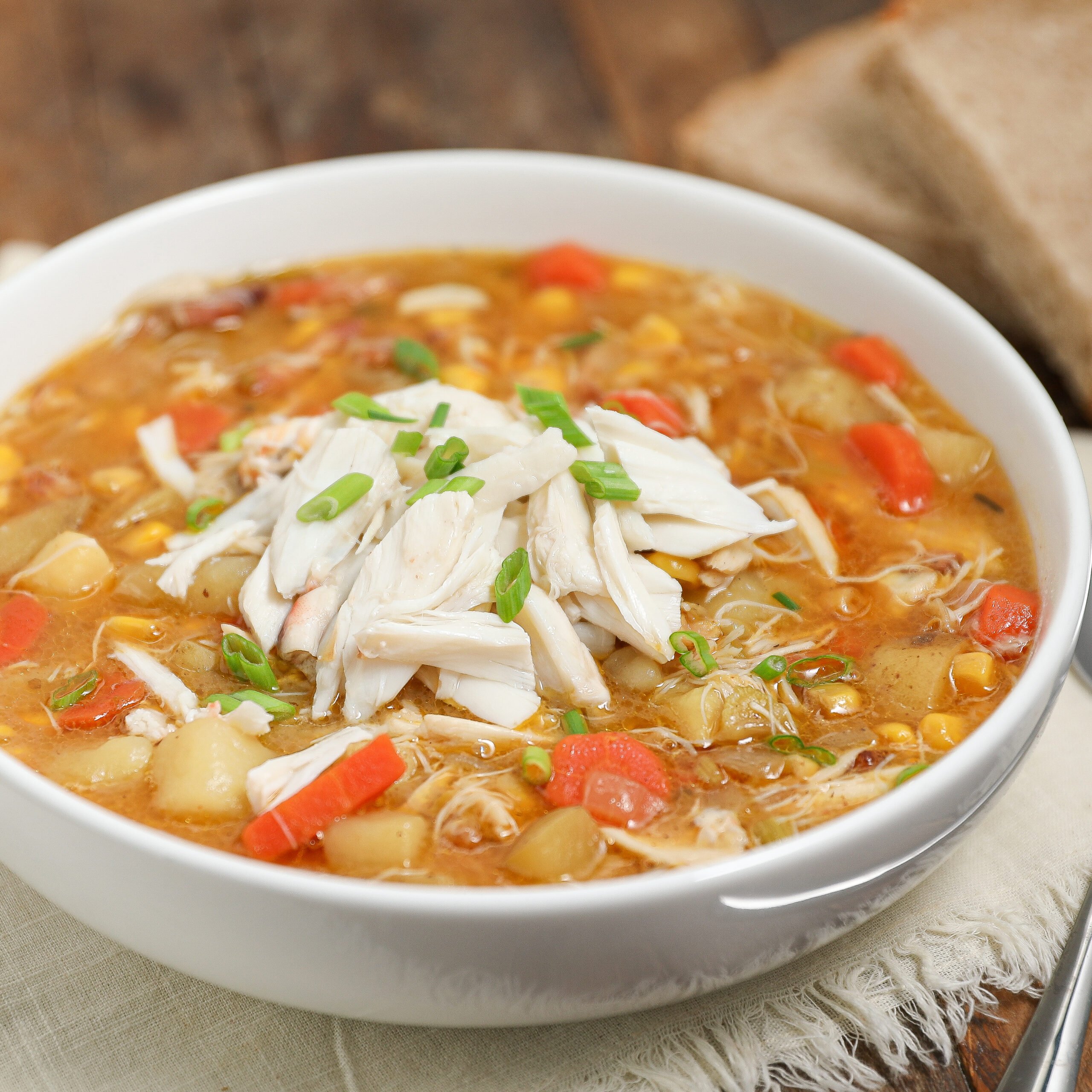 Cajun Crab Corn Chowder