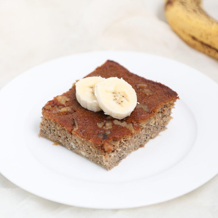 Healthy Banana Snack Cake