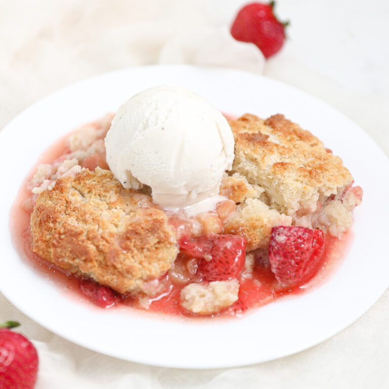 Strawberry Rhubarb Cobbler