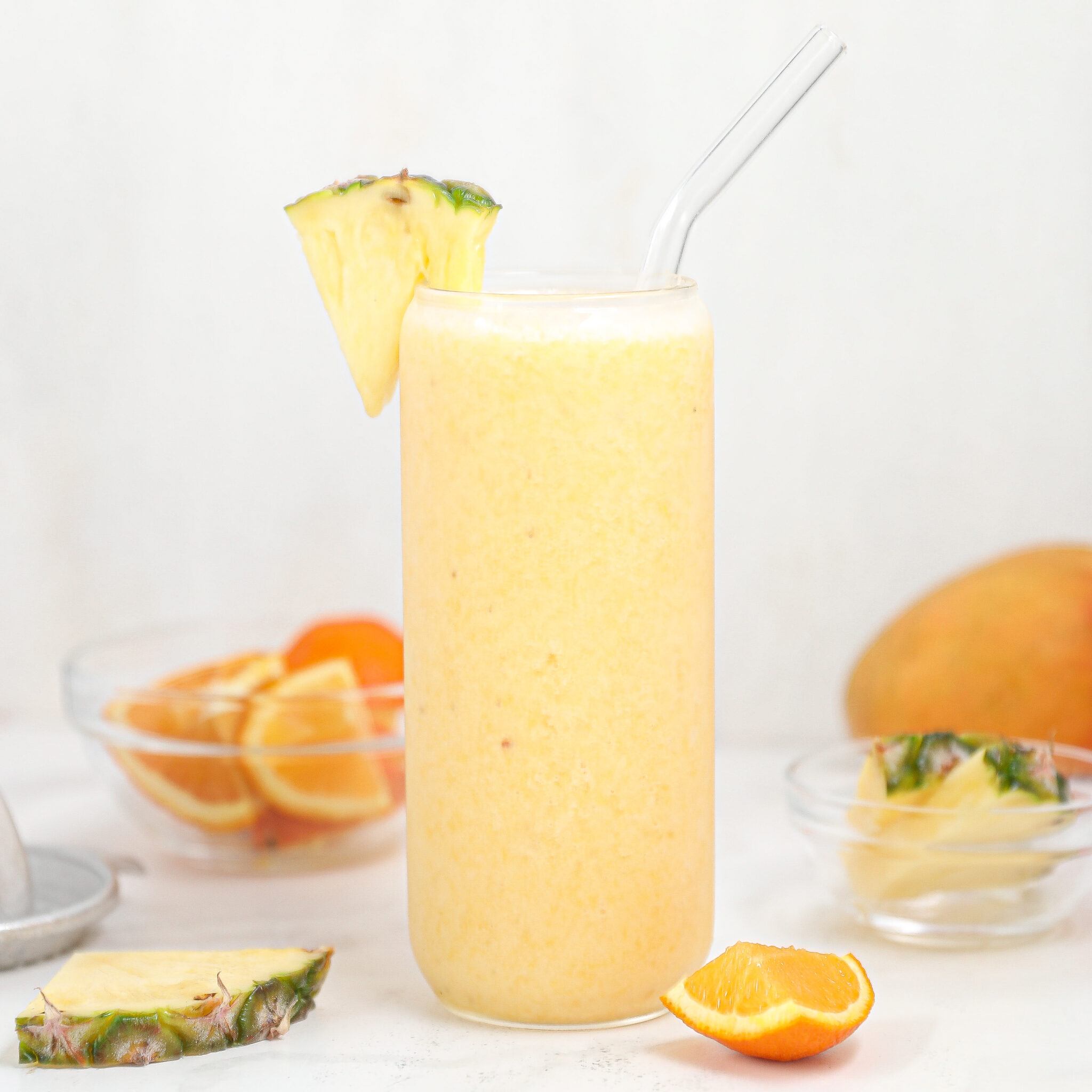 Tropical Smoothie With Pineapple Juice The Salty Cooker Flavorful 